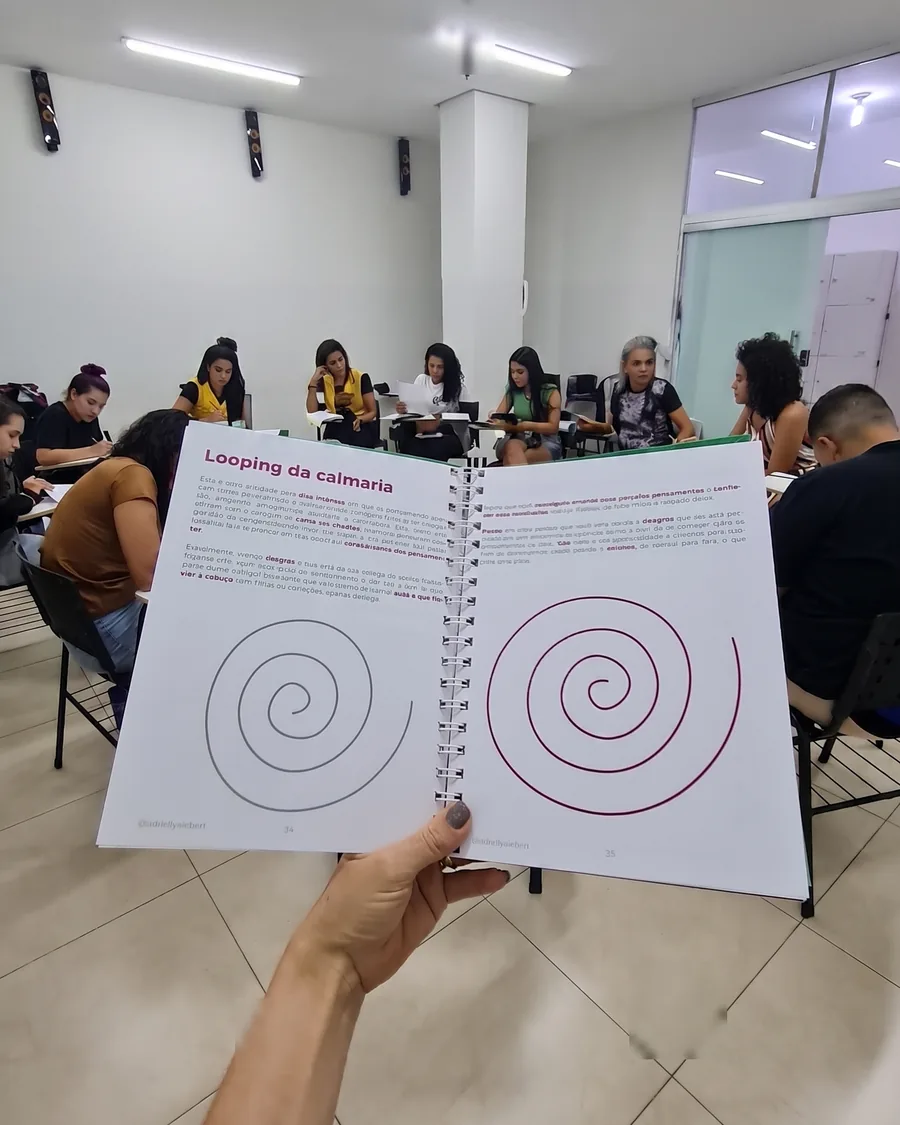 Grupo de estudo organizando linha do tempo de conteúdos, cena ilustrativa gerada por IA
